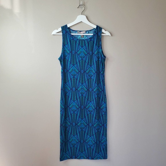 FOREVER 21 | Tribal Print Midi Dress | M - Picture 3 of 8